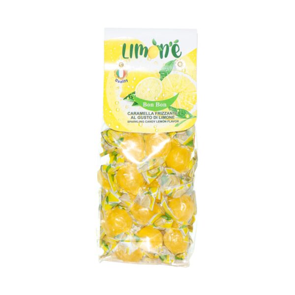Bon Bon, Caramella frizzante al gusto di limone, 200g