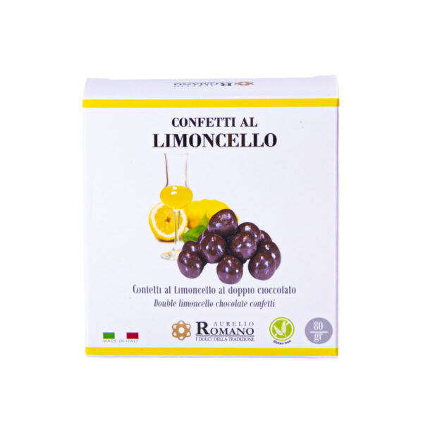 Confetti al limoncello al doppio cioccolato, 80 g