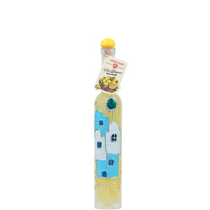 Elisir Limoncello, bottiglia dipinta a mano "Casette", Maurizio Russo, 500ml