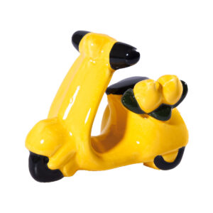 Moto piccola in ceramica + Caramelle frizzanti al limone, 30 g