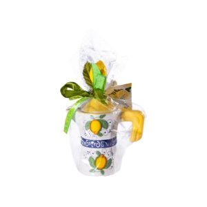 Portasalsa a forma di caffettiera + Caramelle al limone frizzanti 30 g