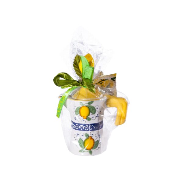 Portasalsa a forma di caffettiera + Caramelle al limone frizzanti 30 g