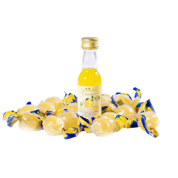 Caramelle ripiene con crema al limone al gusto di limoncello 120 g + bottiglia Gocce di limone 0,3 ml 30% - Image 2
