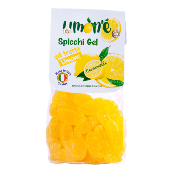 Spicchi Gel, caramelle gel frutta limone, 200 g