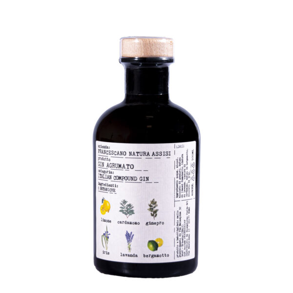 Gin agrumato Antica Farmacia, Francescano Natura Assisi, 500 ml