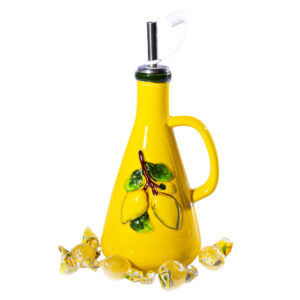 Oliera in ceramica con manico + Caramelle frizzanti al limone 30 g
