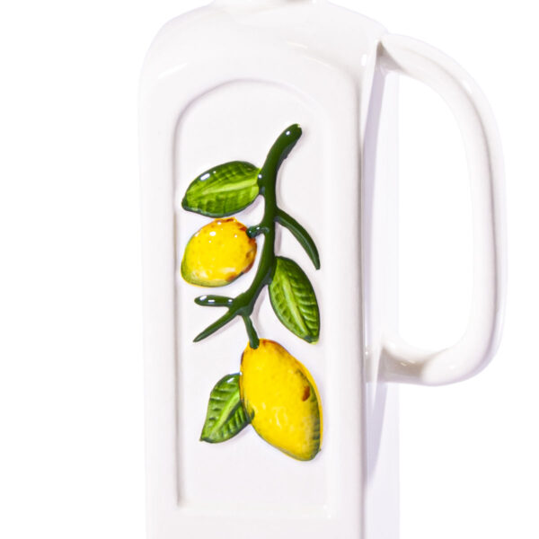 Oliera rettangolare in ceramica con manico + Caramelle frizzanti al limone 30 g - Image 2
