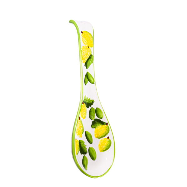 Poggiamestolo in ceramica grande + Caramelle frizzanti al limone 30 g