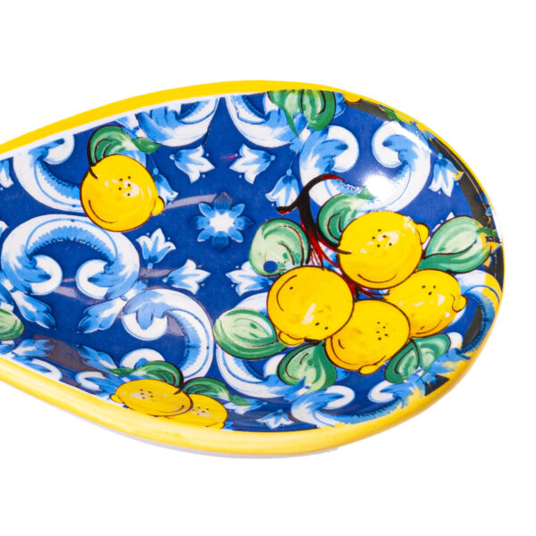 Poggiamestolo in ceramica piccolo, soggetti vari + Caramelle frizzanti al limone 30 g - Image 2