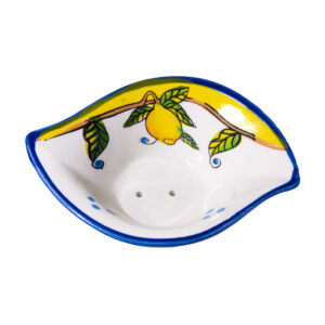 Portasaponetta in ceramica “goccia" + Caramelle frizzanti al limone 30 g
