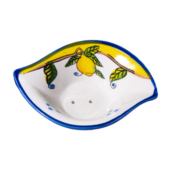 Portasaponetta in ceramica “goccia" + Caramelle frizzanti al limone 30 g