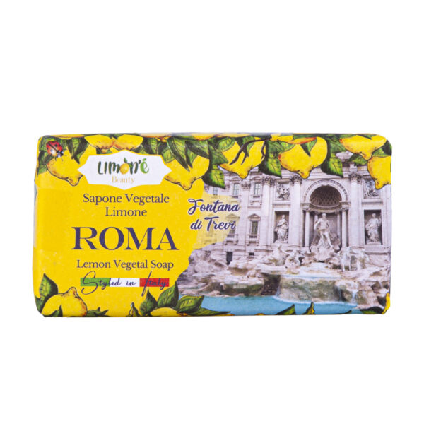 Saponetta vegetale al limone, 96 g, Roma, Fontana di Trevi