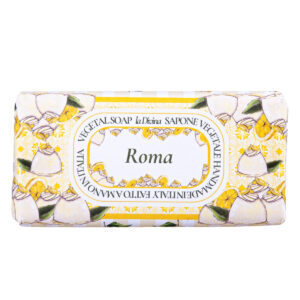 Saponetta vegetale rigata, Delizia al limone, 100 g, Roma