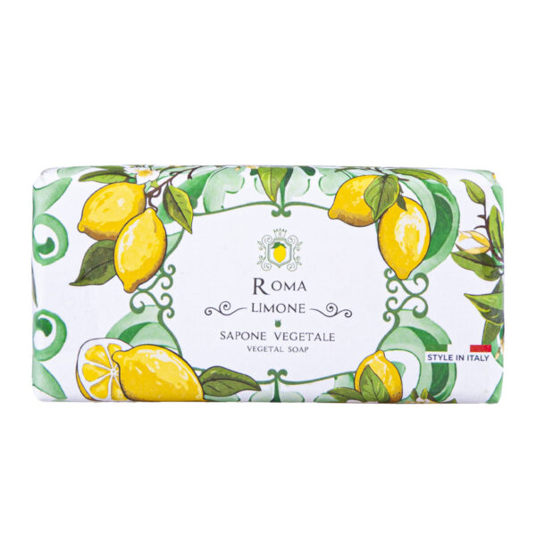 Saponetta vegetale al limone, 96 g, Roma, soggetti vari - Image 3