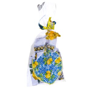 Sottopentola in ceramica + Canovaccio + Caramelle frizzanti al limone 30 g