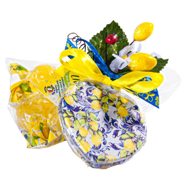 Specchio da borsetta, colorazioni assortite + Caramelle frizzanti al limone 30 g - Image 4
