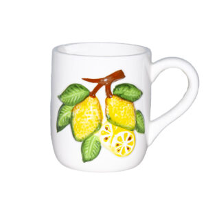 Tazza in ceramica bianca + Caramelle frizzanti al limone, 30 g