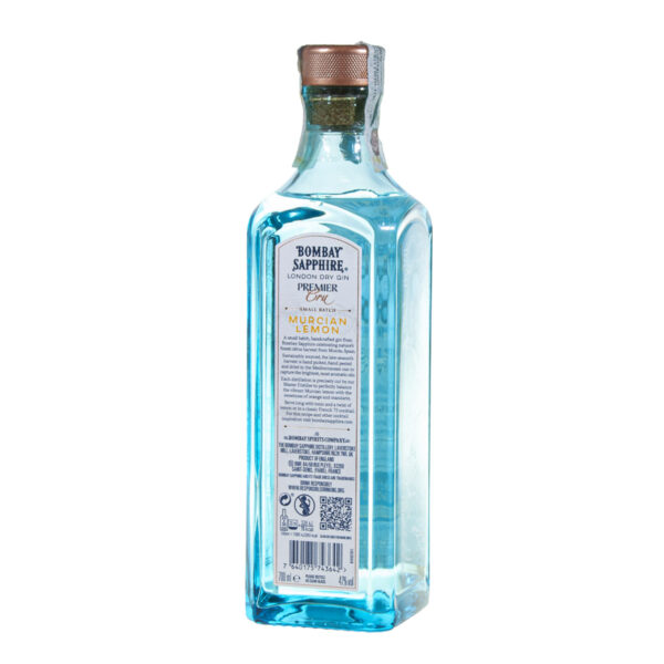 Gin London Dry, Premier Cru, Murcian Lemon, Bombay Sapphire, 700 ml - Image 3