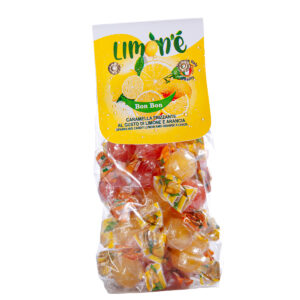 Bon Bon, Caramella frizzante al gusto di limone e arancia, 200 g